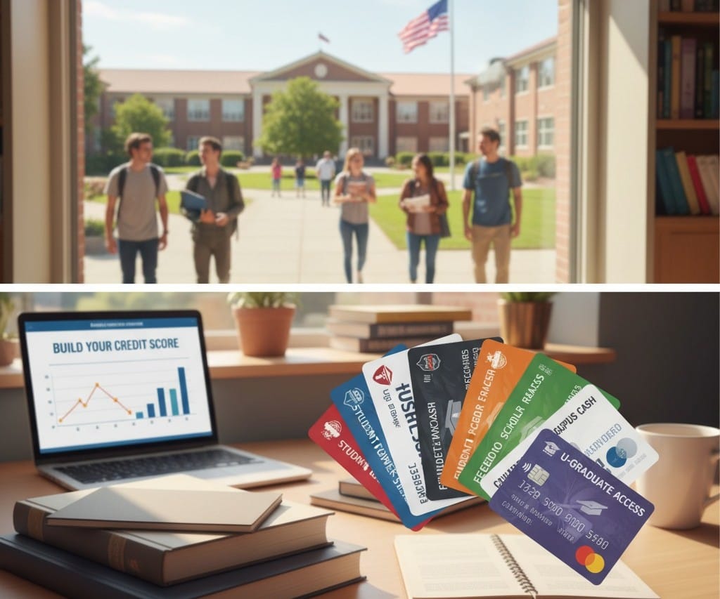 student credit card in the USA.
