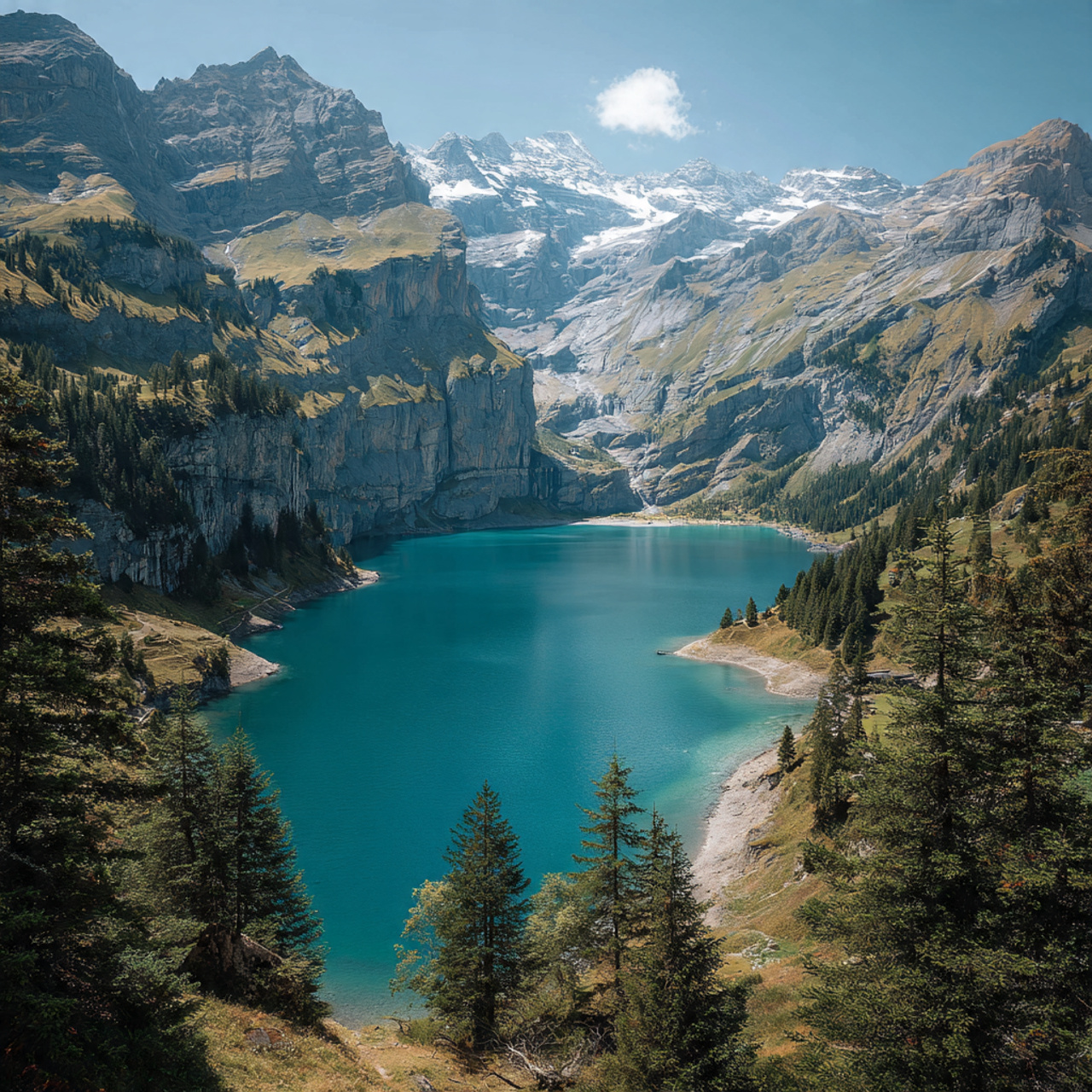 Oeschinen Lake Switzerland