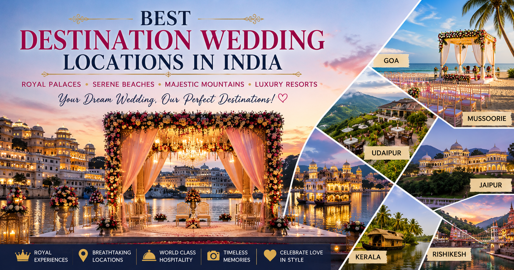 Destination Wedding Locations in India